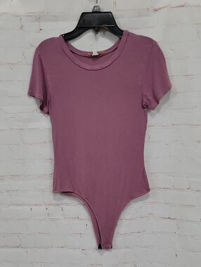 Classic Short Sleeve Mauve Bodysuit -